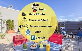 La terrasse Disney/Gare/Centre à 3min parking free